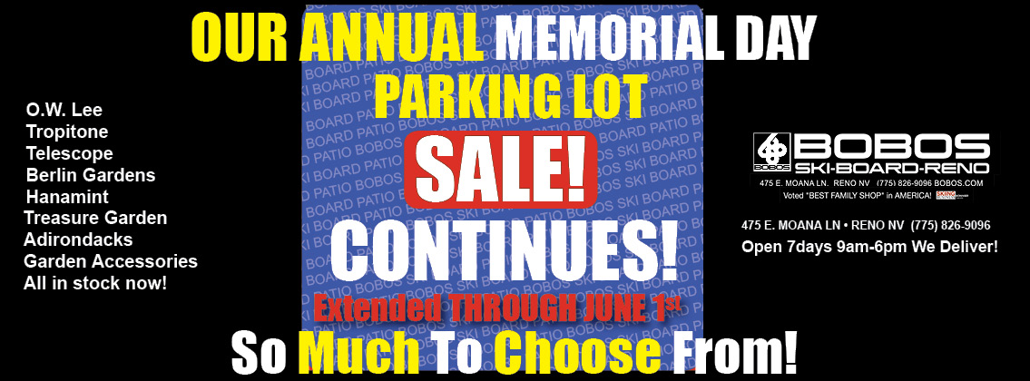 Memorial Day Parking Lot Sale NOW!